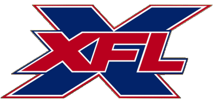 Logo U.S.A - X F L Amerikanischer Fußball Sport 