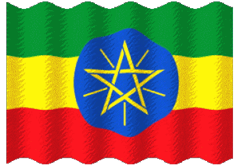 Welligkeit Äthiopien Afrika Fahnen 