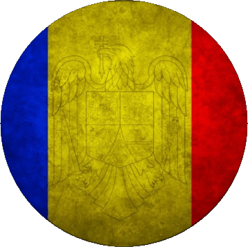 Tondo Romania Europa Bandiere 