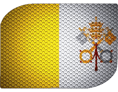 Rectangle Vatican Europe Drapeaux 