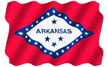 Ondulation Arkansas U.S.A - Etats Amériques Drapeaux 