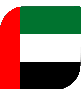 Carré Emirats Arabes Unis Asie Drapeaux 