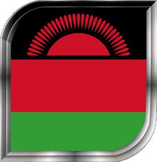 Quadrato Malawi Africa Bandiere 