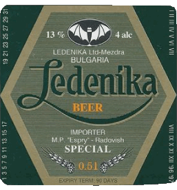 Ledenika Bulgaria Cervezas Bebidas 