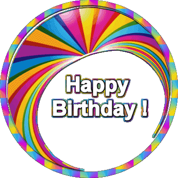 001 Fondo transparente Abstract - Geometric Happy Birthday Inglés Mensajes 