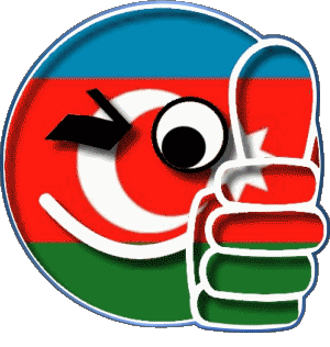 Smiley - OK Azerbaiyán Asia Banderas 