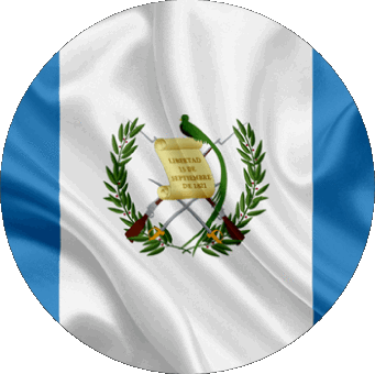 Tondo Guatemala America Bandiere 