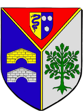 Blasone-Blasone MONETEAU 89 Dipartimenti - Città Francia Bandiere 