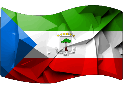 Rettangolo Guinea Equatoriale Africa Bandiere 