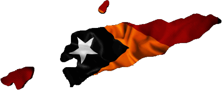 Karte Osttimor Asien Fahnen 