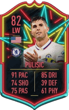 Christian Pulisic U S A F I F A - Jugadores  cartas Vídeo Juegos Multimedia 