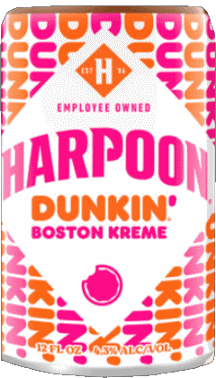 Dunkin' Boston kreme-Dunkin' Boston kreme Harpoon Brewery USA Bières Boissons 
