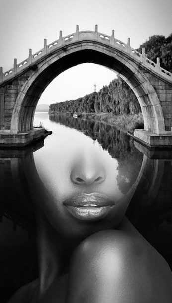 George RedHawk - Noir et blanc GIF Artista Humor - Fun 