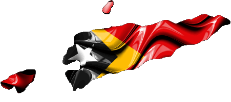 Map East Timor Asia Flags 