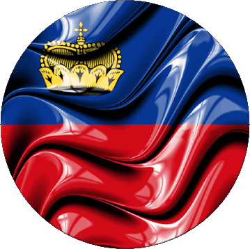 Rond Liechtenstein Europe Drapeaux 