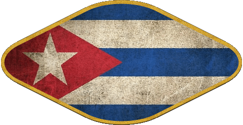 Oval 02 Cuba América Banderas 