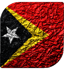 Carré Timor Oriental Asie Drapeaux 