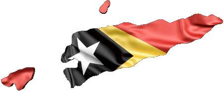 Carta Geografica Timor Est Asia Bandiere 