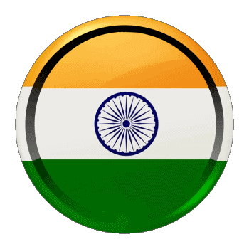 Round - Rings India Asia Flags 