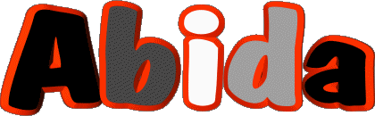 Abida A WEIBLICH - Maghreb Muslim Vorname 