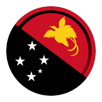 Rotondo - Anelli Papua Nuova Guinea Oceania Bandiere 