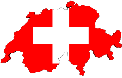 Map Swiss Europe Flags 