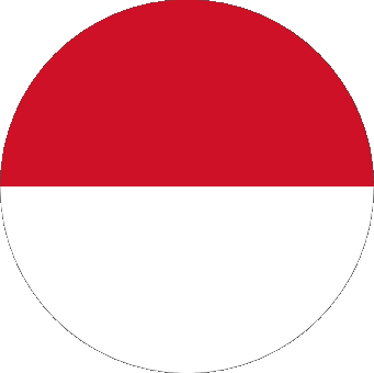 Round Monaco Europe Flags 