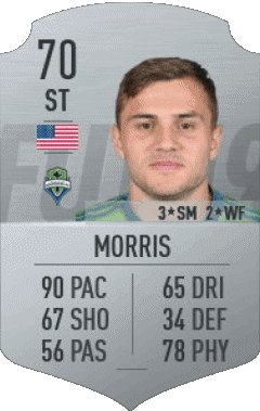 Jordan Morris U S A F I F A - Card Players Video Games Multi Media 