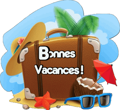 09 Fondo transparente Bonnes Vacances Francés Mensajes 