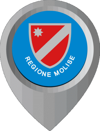 Perno di posizione Molise Italia Europa Bandiere 