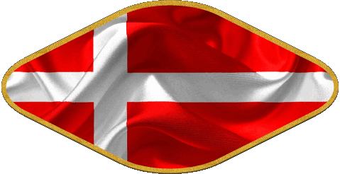 Oval Dänemark Europa Fahnen 