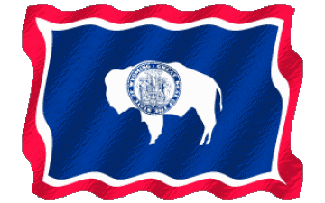 Ondulation Wyoming U.S.A - Etats Amériques Drapeaux 