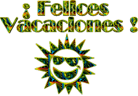 04 Sfondo trasparente Felices Vacaciones Spagnolo Messagi 