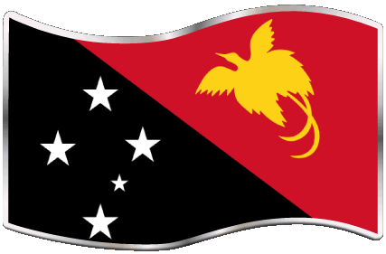 Rectangle Papua New Guinea Oceania Flags 