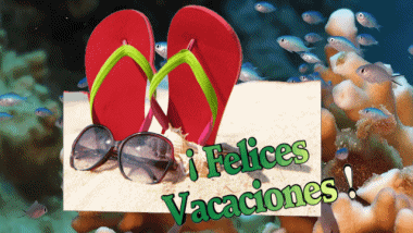 006 Animierter Hintergrund Felices Vacaciones Spanisch Nachrichten 