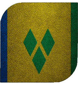 Carré Saint Vincent et les Grenadines Amériques Drapeaux 