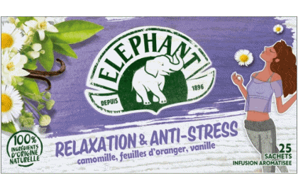 Relaxation & Anti-Stress-Relaxation & Anti-Stress Eléphant Thé - Infusions Boissons 
