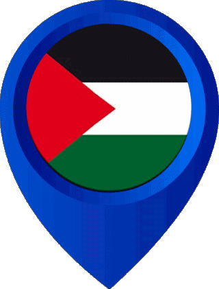 Epingle de Localisation Palestine Asie Drapeaux 