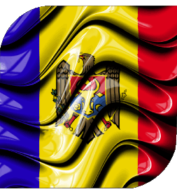 Carré Moldavie Europe Drapeaux 