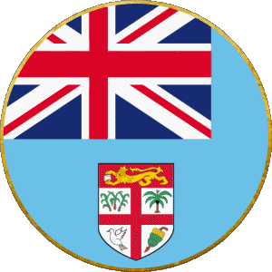 Rond Fidji Océanie Drapeaux 