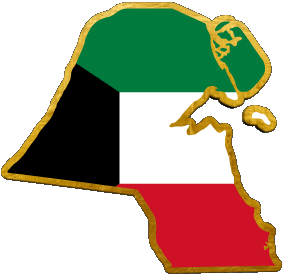 Map Kuwait Asia Flags 