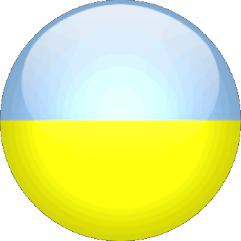 Tondo Ucraina Europa Bandiere 