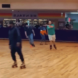 Gamelle Fail Roller Skate Sports Humor -  Fun 