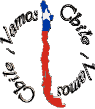Bandera Vamos Chile Espagnol Messages 
