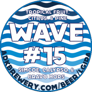 Wave #15-Wave #15 Adirondack USA Beers Drinks 