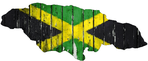 Carta Geografica Giamaica America Bandiere 