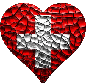 Cuore Svizzero Europa Bandiere 