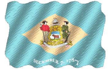 Ondulación Delaware U.S.A - Estados América Banderas 