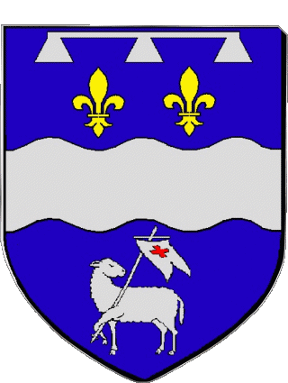 Wappen-Wappen SAINT JEAN LE BLANC 45 Abteilungen - Städte Frankreich Fahnen 