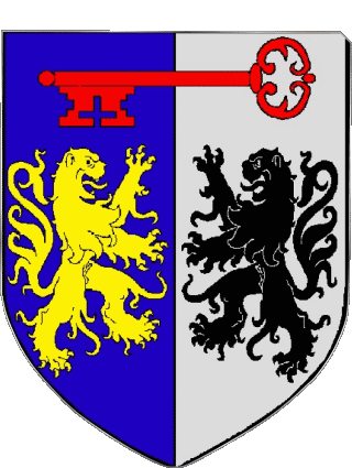 Blason-Blason THAON 14 Départements - Villes France Drapeaux 